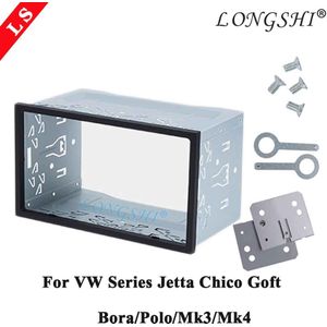 Longshi Dubbele 2 Din Autoradio Fascia Voor Vw Serie Jetta Chico Golf Bora/Polo/MK3/MK4 dvd Speler Auto Kit Stereo Frame, 2din