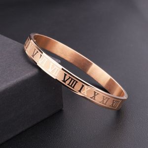 Mannen Vrouwen Sieraden Armband Rvs Romeinse Bangle Armband Mannen Vrouwen