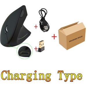 Usb Oplaadbare Draadloze Muis 2.4 Ghz Verticale Gaming Muis 800 1600 2400 Dpi Ergonomische Computer Muizen Voor Pc Laptop kantoor