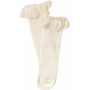 5 Kleuren. Leuke Kinderen Meisjes Prinses Kniekousen. Baby Peuter Geborduurde Kant In Buis Sokken. Vintage Kid Gebreide Sok 8T