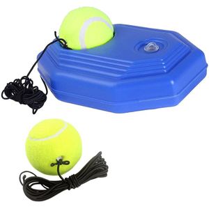 1Set Tennis Trainer Met 1/2 Bal Zelf Studie Rebound Bal Plint Oefening Sport Sparring Apparaat Tennis Training Apparatuur