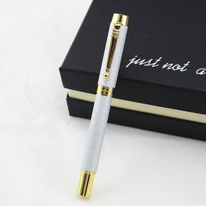 0.5MM Punt Penpunt Metalen grijze Vulpen Elegante Leuke Kantoor Schoolbenodigdheden Iraurita Schrijven Inkt Pen