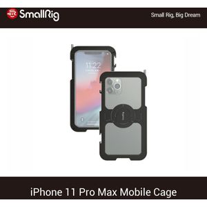 Smallrig Pocket Mobiele Kooi Voor Iphone 11 Pro Max Nauwsluitend Beschermende Kooi Met Koud Shoe Mount Vlog Schieten kit-2512
