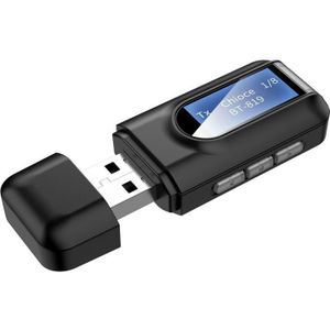 2 In 1 Usb Bluetooth 5.0 Audio Zender Ontvanger Verbeterde Lcd Draadloze Adapter Voor Hoofdtelefoon Pc Computer Hifi Geluidskwaliteit