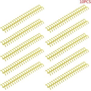 10 Stuks Plastic Losse Leaf Link Spiraal Cirkels Bindmiddel Ring Voor 30 Gaten Notebook