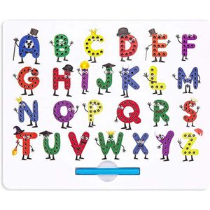 Tekening Toys Schrijven Alfabet Letter Gekleurde Kinderen Magnetisch Tekenbord Met Magnetische Bal