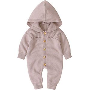 Humor Beer Baby Trui Kleding Winter Herfst Zuigeling Baby Meisje Breien Jumpsuit Romper Lange Mouwen Hooded Kinderen Outfit