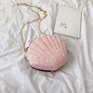 Keten Handtassen PU Mini Oceaan Shell Bag Vrouwelijke Slingerde Roze Tas Vrouwelijke Wilde Reizen Winkelen Enkel Product NSG158