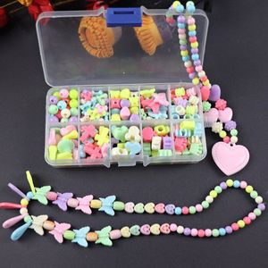 200 pcs Kralen Speelgoed Voor Kinderen DIY handgemaakte Kettingen Armbanden Meisje Kids Peuter Kralen Puzzels Educatief Speelgoed