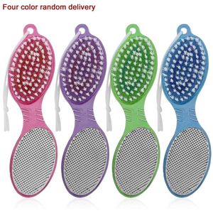 4 In 1 Abs Multi-color Pedicure Tool Voet Nail Buffer Borstel Eelt Rasp Scrubs Puimsteen Beauty & gezondheid