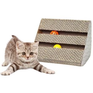 Kat Krasraad Pad Slijpen Nagels Interactieve Beschermen Meubels Kat Speelgoed Grote Maat Cat Scratcher Speelgoed Kartonnen