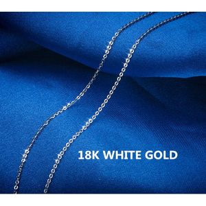 [Nimf] Echt 18K Wit Geel Rose Gouden Ketting Kostprijs Verkoop Pure Gouden Ketting Beste Cadeau Voor vrouwen [G1001]