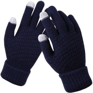 Vrouwen Handschoenen Gehaakte Gebreide Herfst Winter Warme Handschoenen Volledige Finger Touch Screen Vrouwelijke Paar Handschoenen
