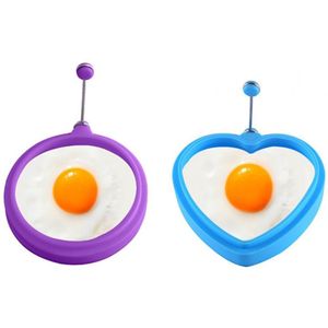 Verkoop! Siliconen Gebakken Ei Ringen Mold Non Stick Pannenkoeken Sandwich Maker Koken Tool