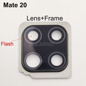 Aocarmo Achter Back Camera Lens Glas Ring Cover Met Sticker Frame Vervanging Deel Voor Huawei Mate 20/Mate 20 Pro