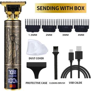 T9 0Mm Cordless Baard Haar Trimmer Professionele Scheerapparaten Elektrisch Scheerapparaat Clipper Voor Mannen Haar Snijmachine Kapper