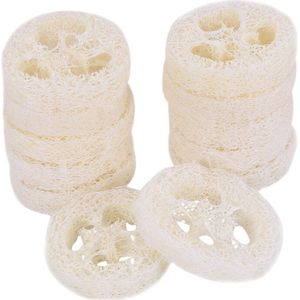 200 Stuks Van 4-6 Cm Diameter Loofah Slices Diy Custom Zeep Gereedschappen, Schoonmaakproducten, Spons Wasmachine