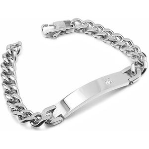 GOKADIMA Mens Gold Kleur Rvs ID Armband Nieuwkomers, Strass, Sieraden, WB743