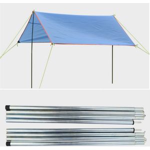 8 Stuks Outdoor Vouwen Ultralight Aluminium Zon Onderdak Ondersteuning Staaf Tarp Strand Tent Pole Pole Versterkte