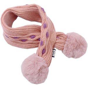 Producten Voor Herfst Winter Gebreide Warme Kinderen Wol Sjaal Monochrome Haarbal Idee Cross Handdoek Baby Wilde Schattige sjaal B75