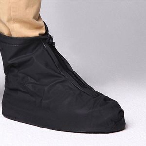 Herbruikbare Regendicht Schoenen Dekken Dikker Slijtvaste Waterdichte Schoen Cover met Rits Antislip Rain Boot Gevallen voor mannen Vrouwen
