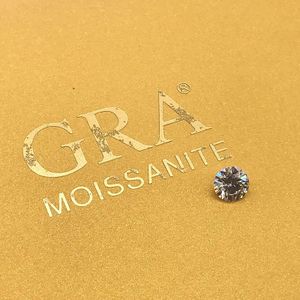 Losse kralen 1.0ct Karaat 6.5mm IJ Kleur Ronde Briljant Geslepen losse Moissanite Lab Diamond ring armband DIY materiaal