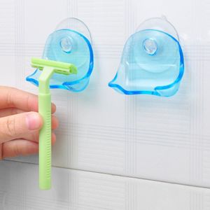 2 Stuks Scheermes Houder Zuig Up Plastic Handleiding Scheermes Scheerapparaat Badkamer Opbergrek Mannen Scheren Scheerapparaat Scheermes Stand Plank