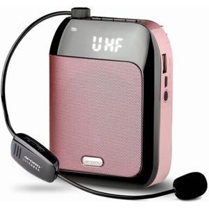 Gosear Voice Versterker 15W Multifunctionele Draagbare Bluetooth-Compatibel Stem Luidspreker Met Draadloze Microfoon Voor Leraren