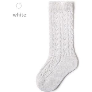 Effen Kleur Babysokjes Voor Jongens Meisjes Knie Hoge Sokken Zachte Katoenen Ademende Hollow Zuigeling Zomer Mesh Sokken Voor Peuter kids