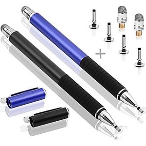 Universal Fiber Stylus 2 In 1 Disc Stylus Pen Mesh Fiber Tip Serie Precisie Touch Screen Pennen Voor Alle Capacitieve touch Schermen