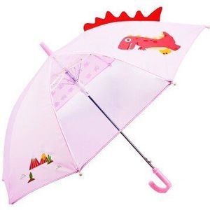 Yada Mooie Dinosaurus Patroon Vouwen Regenachtige Transparante Semi-Automatische Paraplu Voor Kids Kind UmbrellaYD200131