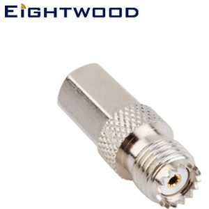Eightwood Rf Coaxiale Adapter Fme Male Naar Mini Uhf Vrouwelijke SO239 Voor Auto Cb Radio 4G Lte Gsm Antenne pack-5