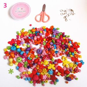 300-400 Stks/set Kralen Voor Sieraden Maken Kit Diy Accessoires Acryl Spacer Loose Bead Handmake Kids Educatinon Speelgoed Voor meisjes