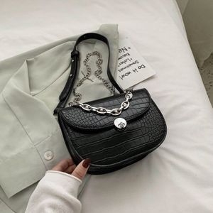 Steen Patroon Schoudertas Zomer Mode Messenger Bag Dames Ketting Zak Mobiele Telefoon Zak Effen Kleur Dames Tas Handtas