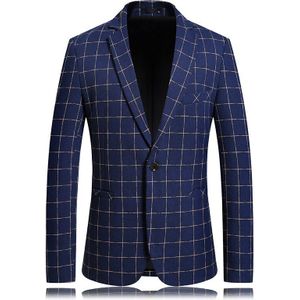 Mannen pak jas mannen casual jasje mannen jas gestreepte knop kleur trend jasje business blazers