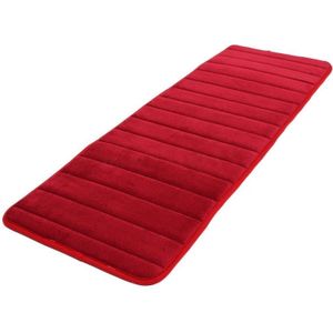 120X40Cm Absorberende Antislip Memory Foam Keuken Slaapkamer Deur Floor Mat Tapijt Tapijt Datum-Rood