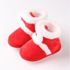 Aankomst Pasgeboren Baby Leuke Winter Booties Zool Kinderwagen Schoenen Warm Boot Crib Prewalker 0-18M Xmas