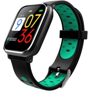 Fitness Sport Horloge Waterdicht Stappenteller 1.3IN Ips Hartslag Siliconen Riem Multifunctionele Intelligente Armband Stap Tellen