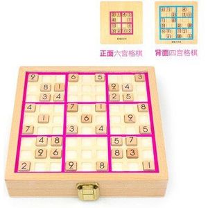 Houten Lade Sudoku Sudoku Spel Speelgoed Vliegende Schaken Intelligentie Speelgoed Kinderen Early Learning Math Vroeg Leren Speelgoed