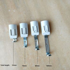 10 Stks/partij E14 53Mm/70Mm/80Mm/100Mm Hoogte Plastic Kroonluchter Lamp Houder, lamp Accessoires Kaars Lamp Base Socket 110V 220V