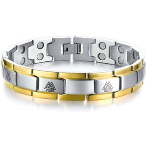 Zorcvens Germanium Magnetische Armbanden Voor Mannen Viking Bangle Rvs Vermogen Bio Energie Mannelijke Sieraden