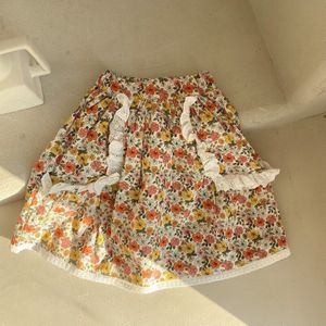 Milancel 2022 Lente Kinderen Kleding Kant Meisjes Rokken Casual Broek Rok Koean Bloemen Meisjes Uitloper