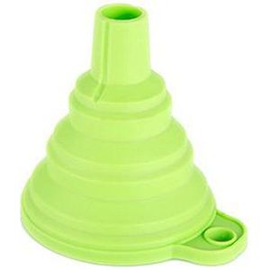 Mini Opvouwbare Trechter Silicone Inklapbare Trechter Opvouwbare Draagbare Trechters Worden Opgehangen Huishoudelijke Vloeibare Doseren Keuken Gereedschap