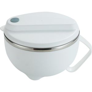Roestvrij Staal Noodle Rijst Soepkom Met Deksel Handvat Voedsel Container Lunchbox Servies Huishoudelijke Grote Kom