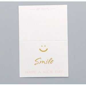 Envelop Vintage Mini Zegen Wenskaart Leuke Engels Brief Bericht Bedankt Handgeschreven Kleine Witte Kaart Universele