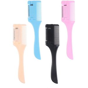 1 Pcs Plastic Professionele Haar Scheermes Kam Thuis Salon Handvat Hair Razor Snijden Dunner Trimmer Hair Styling Tools