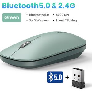 Ugreen Muis Draadloze Stille Muis 4000 Dpi Voor Computer Laptop Pc Muizen Souris Sans Fil 3Cm Dunne Slanke Rustig 2.4G Draadloze Muis