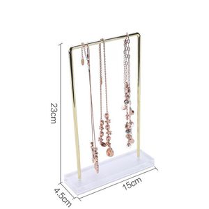 Acryl Metalen Sieraden Stand Plank Houder Organizer Display Voor Ketting Armband Haar Accessoires Sleutelhanger Trinket Case Hanger