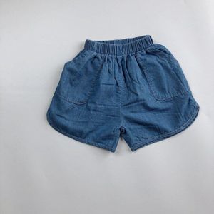 3725 Kinderen Denim Shorts Koreaanse Zomer Baby Jongens En Meisjes Broek Zachte Tencel Katoenen Denim Broek