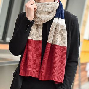 Paar Sjaal Stijl Herfst En Winter Mannen Sjaal Verdikte Unisex Acryl Gebreide Warme Sjaal A36